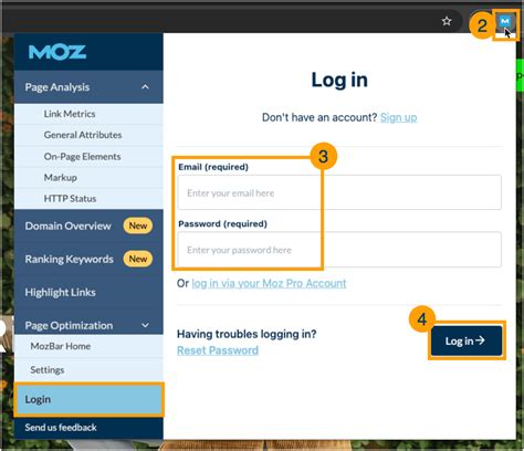 login mozbar|Mozbar Chrome Extension .